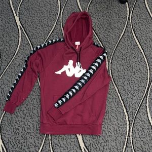 Maroon Kappa Logo Hoodie